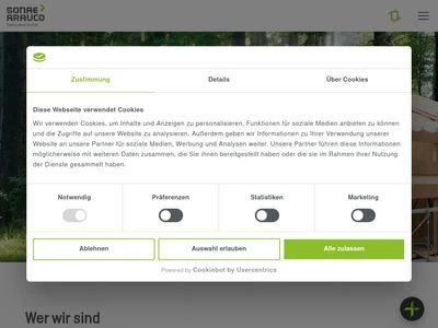 Website von Sonae Arauco Deutschland GmbH
