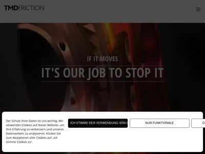 Website von TMD Friction Holdings GmbH