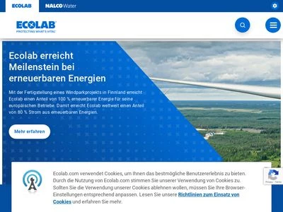 Website von Ecolab Deutschland GmbH