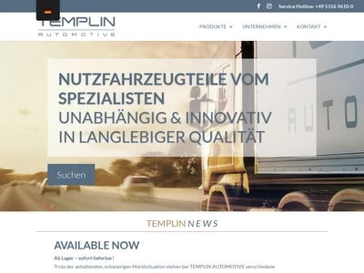 Website von ST-Templin GmbH