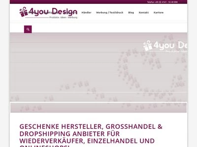 Website von 4you Design GmbH & Co. KG