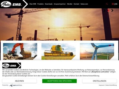 Website von EMB - Eifeler Maschinenbau GmbH