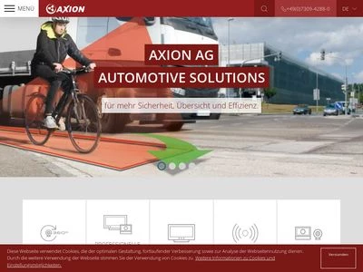 Website von AXION AG