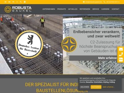 Website von ROBUSTA-GAUKEL GMBH & CO. KG