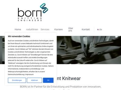 Website von BORN GmbH
