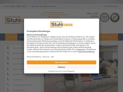 Website von Stuhloase GmbH & Co. KG