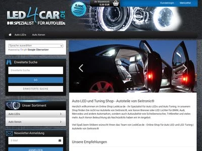 Website von Seitronic Automotive GmbH