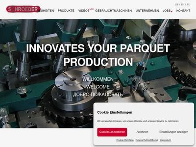 Website von Gebr. Schroeder GmbH & Co. KG