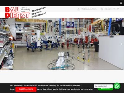 Website von BAUDIENST Manfred Braunschweig GmbH