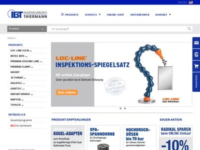 Website von IBT Ingenieurbüro Thiermann GmbH