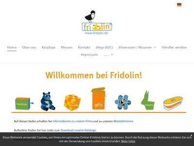 Website von Fridolin GmbH