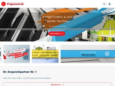 Website von Frigotechnik Handels-GmbH