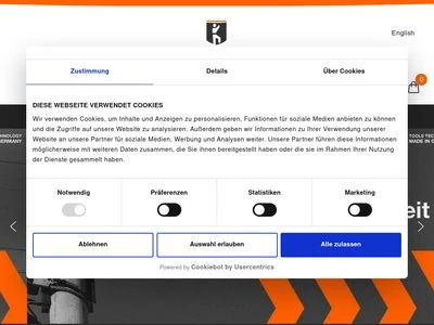 Website von kabeltools GmbH