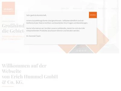 Website von Erich Hummel GmbH & Co. KG