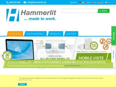 Website von Hammerlit GmbH