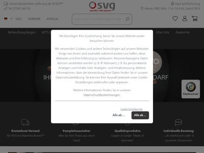 Website von SVG Medizinsysteme GmbH & Co. KG