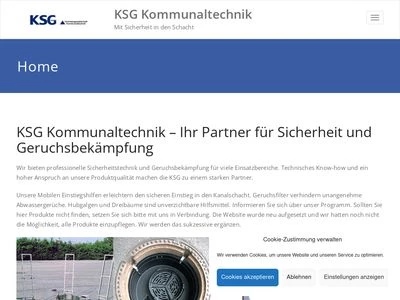 Website von KSG GmbH Vertriebsgesellschaft Kommunaltechnik