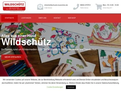 Website von Musikvertrieb Wildschütz GmbH