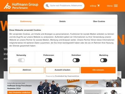 Website von Hch. Perschmann GmbH