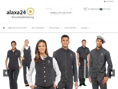 Website von alaxa24 Berufsbekleidung GmbH