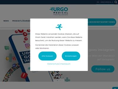 Website von URGO GmbH