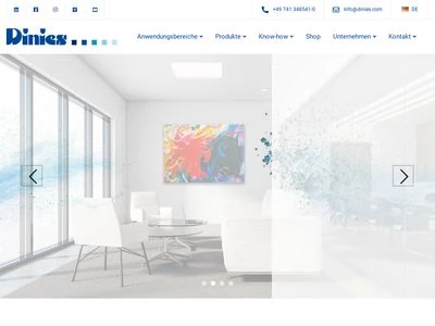 Website von Dinies Technologies GmbH