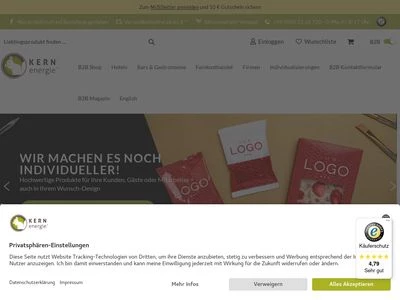 Website von KERNenergie GmbH