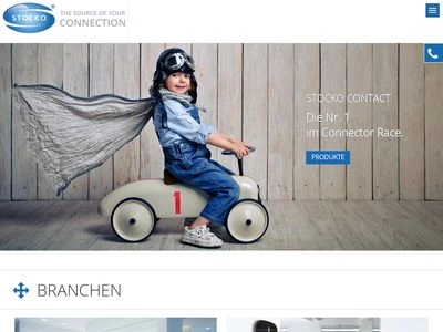 Website von Stocko Contact GmbH & Co. KG
