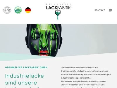 Website von Odenwälder Lackfabrik GmbH