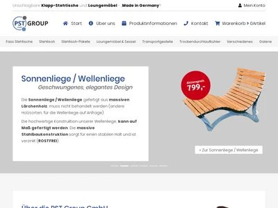 Website von PST Group GmbH