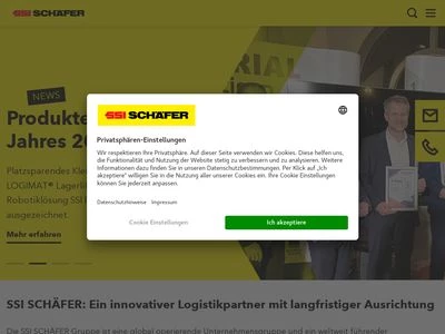 Website von SSI SCHÄFER FRITZ SCHÄFER GMBH