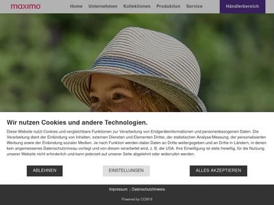 Website von Strickmoden Bruno Barthel GmbH & Co.KG