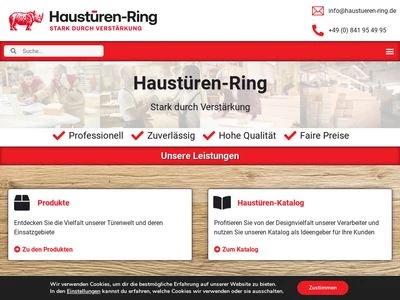 Website von Haustüren-Ring GmbH