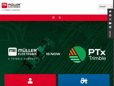 Website von Müller-Elektronik GmbH