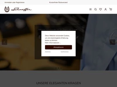Website von Schaeffer International GmbH & Co KG