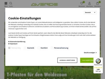 Website von Averde GmbH & Co. KG