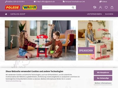 Website von Blankenburger Spielwarenhandels GmbH
