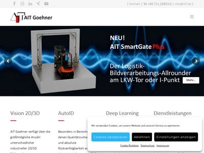 Website von AIT Goehner GmbH