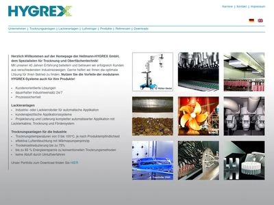 Website von Hellmann-HYGREX GmbH