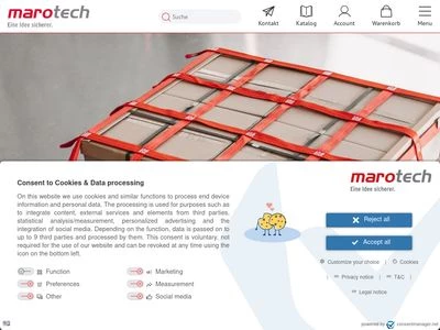 Website von MAROTECH GmbH