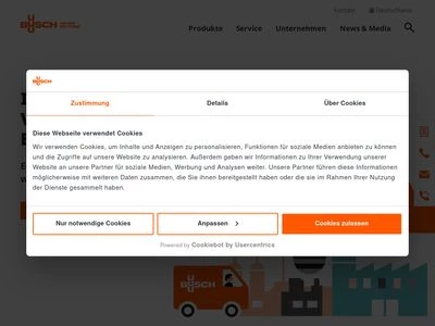 Website von Busch Dienste GmbH