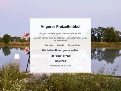 Website von Angerer Freizeitmöbel GmbH