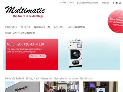 Website von Multimatic GmbH & Co. KG