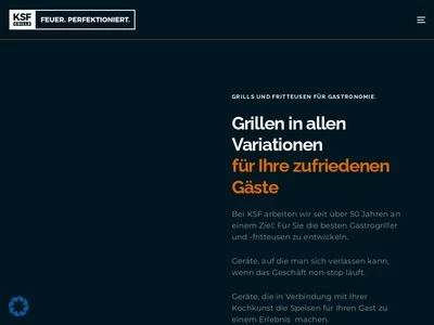 Website von KSF Grillgeräte GmbH