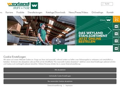 Website von Weyland GmbH