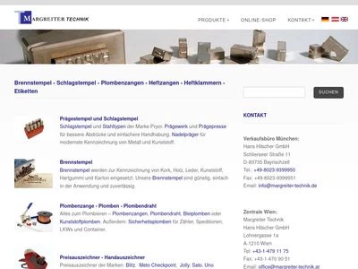 Website von Hans Hilscher GmbH