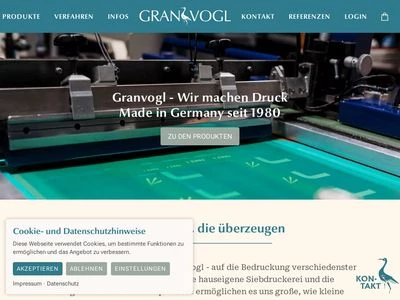 Website von Granvogl GmbH