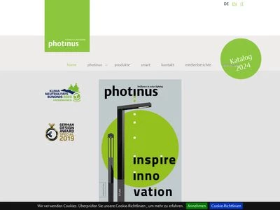 Website von Photinus GmbH & Co KG