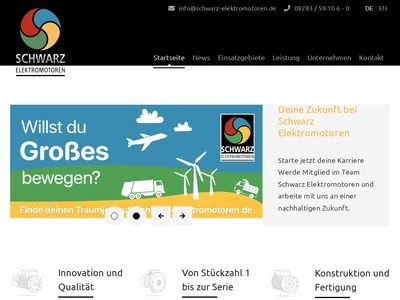 Website von Schwarz Elektromotoren GmbH