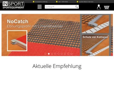 Website von INSPORT SPORTEQUIPMENT ACHIM ZÖLZER GmbH